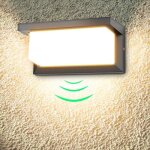 18w applique murale extrieure led avec dtecteur de mouvement moderne tanche applique extrieure 3000k ...