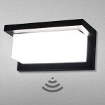 18w led applique murale lampe ext�rieur avec detecteur de mouvement 6000k blanc froid luminaire ip65 ...