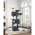 193 cm arbre � chat grande tour � chat pour chats dint�rieur 2 plates - formes 3 condos 7 griffoirs 1 ...