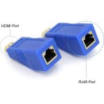 1pair hdmi extender adaptateur rj45 signal amplification transmetteur rcepteur 30 mtres