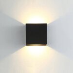 1pcs applique murale led moderne en aluminium applique murale carrée noire 10 x 10 x 5 cm imperméable ... 1pcs applique murale led moderne en aluminium applique murale carrée noire 10 x 10 x 5 cm imperméable ...