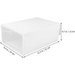 1pcs boîtes de rangement à chaussures clear empilable chaussures conteneurs organisateurs avec couvercles ... 1pcs boîtes de rangement à chaussures clear empilable chaussures conteneurs organisateurs avec couvercles ...
