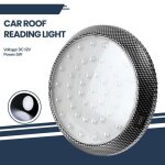 1pc dc 12v 5w 46leds ronde de voiture plafonnier - camping - car caravane bateau - int�rieur de voiture ...