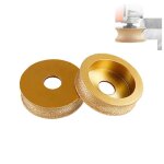 1pcs fraise diamante pour bord extrieur75mm meule diamante brase sous vide bord demi - rond profil ...