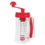 1pc m�langeur et distributeur de cr�pes manuel portable batteur � ?ufs m�langeur pour cupcakes