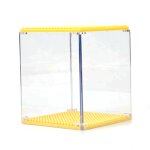 1pc vitrine en acrylique bote de prsentation anti - poussire vitrine grise base pour blocs vitrine ...