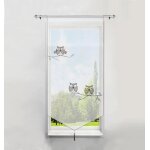 1pièce rideau brise - bise lxh / 60x120cm en polyester transparent broderie hibou gris avec pompon rideaux ... 1pièce rideau brise - bise lxh / 60x120cm en polyester transparent broderie hibou gris avec pompon rideaux ...