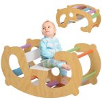 2 en 1 arche escalade enfants 18  48 mois aiyaplay chaise  bascule arc - en - ciel pour garons & filles ...
