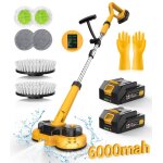 Balai electrique rotatif - tanbaby - 2 en 1 - 4000mah - 2 vitesses - rservoir amovible 300ml