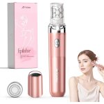 2 en 1 pilateur pour femme epilateur visage femme avec lumire led 2 ttes rechange sans fil pour visage ...
