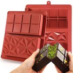 2 en 1 moule silicone tablette de chocolat profond antiadhésifs moule tablette chocolat pour chocolats ... 2 en 1 moule silicone tablette de chocolat profond antiadhésifs moule tablette chocolat pour chocolats ...
