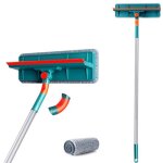 2 en 1 nettoyeur de raclette vitre professionnelle kit?avec manche telescopique (longueur 1. 35m ) nettoyeur ...