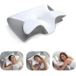 2 en 1 oreiller orthop�dique � m�moire de forme pour la nuqueoreiller pour dormir sur le c�t� et sur ...