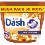 2 - en - 1 pods lessive capsules50 lavages ambre et orchideultra nettoyant et fracheur longue durelimine ...