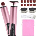 2 en 1 r�pe electrique anti - callosit�s pour les pieds 6 vitesses p�dicure electrique avec 30 pads rempla�abl ...