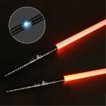 2 en 1 sabres laser duel sabres laser 7 couleurs rvb modifiables 3 voix de modles balancement fluide ...