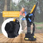 2 en 1 trononneuse lectrique - cremlank - 21v - 800w - 2 batteries 2000 mah - perche tlescopique 137 ...