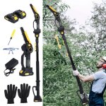 2 en 1 tronçonneuse - scie à branche télescopique - longue portée réglable 137cm - 218cm 2 en 1 tronçonneuse - scie à branche télescopique - longue portée réglable 137cm - 218cm