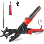 2 - 4. 5 mm perforatrice rond avec 6 tailles de poin�on tournant professional pince trou ceinture cuir ...