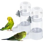 2 abreuvoirs / mangeoires pour oiseaux de 140 ml - blanc 13. 4 x 5. 5 cm pais et rsistant faciles  ...