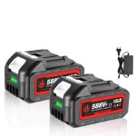 Batterie pour outil - onevan - 588vf - 20v - 30ah - pack 2 avec chargeur