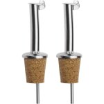 2 becs verseurs pour spiritueux / huile / vinaigre pour bouteilles avec clapet avec tube dair m�tal / ...