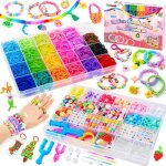 2 bo�tes elastique bracelet enfant kit caoutchouc �lastique convient � la fabrication de bracelet bricolage ...