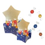 Assortiment de 25 + 15 chocolats lindor aux saveurs originales dans un coffret toile 500 gr de douceur ...
