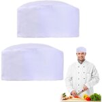 2 bonnets de cuisine rglables toque de cuisinier unisexe service alimentaire chapeau de chef chapeau ...