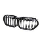 2 calandre double lame noir brillant look m performance pour bmw x1 f48 de 07 / 2019 � 2022