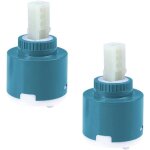2 cartouche de robinet en cramique pour mitigeur valve remplacement 40mm cartouche  disque de rechange ...