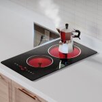 2 dalles chauffables  deux feux pour cuisiner cuisinire  deux anneaux lectrique de 3000 w domino ...