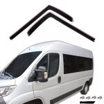 2 d�flecteurs de vent pluie dair noir fum� vitres avant compatible avec peugeot boxer citro�n jumper ...