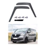 2 d�flecteurs de vent pluie dair noir fum� vitres lat�rales avant compatible avec renault trafic iii ...