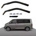 2 d�flecteurs de vent pluie dair noir fum� vitres lat�rales avant voiture compatible avec vw transporter ...