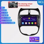 2 din 1g + 16g android autoradio pour peugeot 206 206cc 206sw 2000 - 2008 lecteur multim�dia navi gps ...