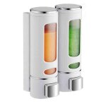 2 distributeurs savon muraux 400ml - gel douche d�sinfection