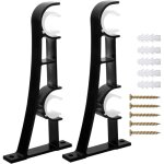 2 draperie tringle supports support de tringle � rideaux en m�tal robuste double barre � rideaux supports ...