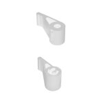 2 embouts despagnolette composite � visser blanc acessoire pour volet battant