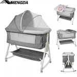 2 en1 lit bb berceau cododo - mengda - lit pour enfant  roulettes - hauteur rglable - avec matelas ...