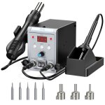 2 en1 station de soudage et fer � souder � air chaud700w station de dessoudage chauffage rapideaffichage ...