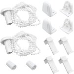2 ensemble de accessoires pour stores enrouleurs(17 mm / pvc / sans percage) fixation pour store enrouleur ...