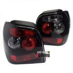 2 feux arrieres noirs volkswagen vw polo 6n 1994 - 1999 (12912)