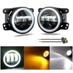 2 feux avant antibrouillard led 12v 24v 30w 4 pouces feux diurnes clignotant pare - chocs universels ...