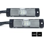 2 feux de gabarit led blanc 12 / 24v Étanches pour remorque / camping - car 2 feux de gabarit led blanc 12 / 24v Étanches pour remorque / camping - car