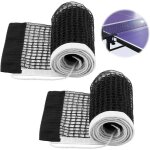 2 filets tennis ping - pong r�tractables 180cm portable noir int�rieur ext�rieur remplacement