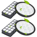 Filtres pour aspirateur rowenta silence force cyclonic - 4 pi�ces - lavables - hepa - compatible ro76xx ...