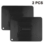 2 grands dessous de plat en silicone rsistant la chaleur 23 x 30 cm antidrapants flexibles et durables ...
