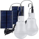 2 lampe camping solaire portableampoule solaire led lampe urgence solaire lumi�re jardin lanterne �clairage ...