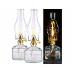Lampe à pétrole - lunartec - 2 lampes tempêtes - 28 cm - flamme véritable - Écologique Lampe à pétrole - lunartec - 2 lampes tempêtes - 28 cm - flamme véritable - Écologique